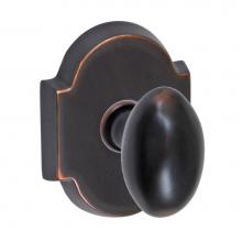 Fusion D-02-E3-E-ORB - Egg Knob with Beveled Scalloped Rose Dummy Single in Oil Rubbed