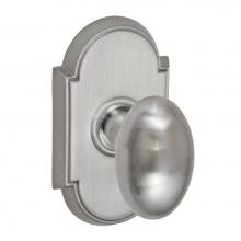 Fusion D-02-E8-E-BRN - Egg Knob with Tarvos Rose Dummy Single in Brushed