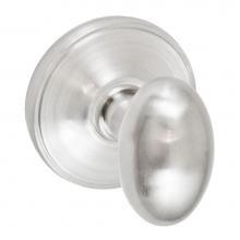 Fusion D-02-F2-E-BRN - Egg Knob with Cambridge Rose Dummy Single in Brushed
