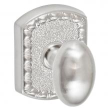 Fusion D-02-F8-E-BRN - Egg Knob with Olde World Rose Dummy Single in Brushed