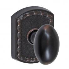 Fusion D-02-F8-E-ORB - Egg Knob with Olde World Rose Dummy Single in Oil Rubbed