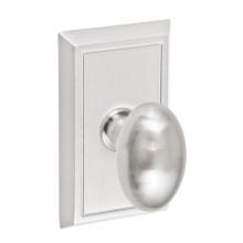 Fusion D-02-S8-E-BRN - Egg Knob with Shaker Rose Dummy Single in Brushed