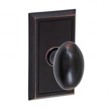 Fusion D-02-S8-E-ORB - Egg Knob with Shaker Rose Dummy Single in Oil Rubbed