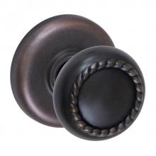 Fusion P-15-B2-0-ORB - Rope Knob with Radius  Rose Passage Set in Oil Rubbed