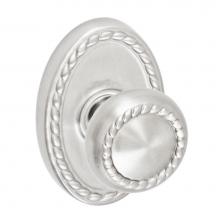 Fusion P-15-B9-0-BRN - Rope Knob with Oval Rope Rose Passage Set in Brushed