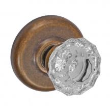 Fusion D-19-B2-E-MDB - Scalloped Clear Knob with Radius  Rose Dummy Single in Medium