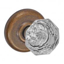 Fusion D-21-B2-E-MDB - Crystal Clear Knob with Radius  Rose Dummy Single in Medium