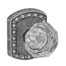 Fusion D-21-F8-E-ATP - Crystal Clear Knob with Olde World Rose Dummy Single in Antique
