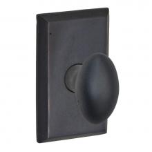 Fusion D-26-G9-E-ORB - Sandcast Brass Egg Knob with Sandcast Brass Comstock Rose Dummy Single in Oil Rubbed