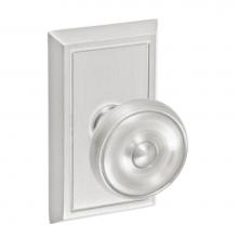 Fusion V-38-S8-0-BRN - Cambridge Knob with Shaker Rose Privacy Set in Brushed