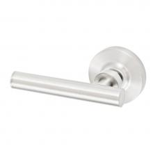 Fusion P-AC-A2-0-BRN-L - South Beach Lever with Contemporary Rose Passage Set in Brushed Nickel - Left