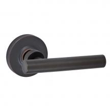 Fusion P-AC-A2-0-ORB-R - South Beach Lever with Contemporary Rose Passage Set in Oil Rubbed Bronze - Right