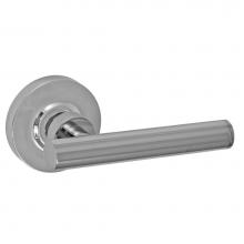 Fusion V-AC-A2-0-PLC-R - South Beach Lever with Contemporary Rose Privacy Set in Polished Chrome - Right