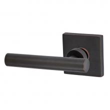 Fusion V-AC-S7-0-ORB-L - South Beach Lever with Square Rose Privacy Set in Oil Rubbed Bronze - Left