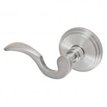 Fusion D-AD-B1-E-BRN-L - Drop Tail  Lever with Stepped  Rose Dummy Single in Brushed Nickel - Left