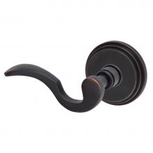 Fusion D-AD-B1-E-ORB-L - Drop Tail  Lever with Stepped  Rose Dummy Single in Oil Rubbed Bronze - Left