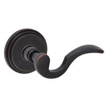 Fusion D-AD-B1-E-ORB-R - Drop Tail  Lever with Stepped  Rose Dummy Single in Oil Rubbed Bronze - Right