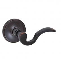 Fusion D-AD-F2-E-ORB-R - Drop Tail  Lever with Cambridge Rose Dummy Single in Oil Rubbed Bronze - Right