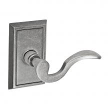 Fusion D-AD-S8-E-ATP-R - Drop Tail  Lever with Shaker Rose Dummy Single in Antique Pewter - Right