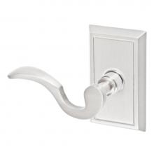 Fusion V-AD-S8-0-BRN-L - Drop Tail  Lever with Shaker Rose Privacy Set in Brushed Nickel - Left