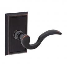 Fusion P-AD-S8-0-ORB-R - Drop Tail  Lever with Shaker Rose Passage Set in Oil Rubbed Bronze - Right