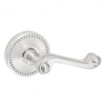 Fusion D-AE-B6-E-BRN-R - Ornate Lever with Beaded Rose Dummy Single in Brushed Nickel - Right