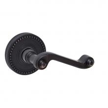 Fusion P-AE-B6-0-ORB-R - Ornate Lever with Beaded Rose Passage Set in Oil Rubbed Bronze - Right