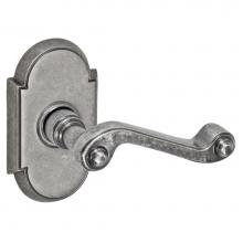 Fusion P-AE-E8-0-ATP-R - Ornate Lever with Tarvos Rose Passage Set in Antique Pewter - Right