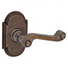 Fusion D-AE-E8-E-MDB-R - Ornate Lever with Tarvos Rose Dummy Single in Medium Bronze - Right