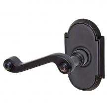 Fusion V-AE-E8-0-ORB-L - Ornate Lever with Tarvos Rose Privacy Set in Oil Rubbed Bronze - Left