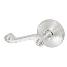 Fusion D-AE-F2-E-BRN-L - Ornate Lever with Cambridge Rose Dummy Single in Brushed Nickel - Left