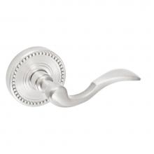 Fusion D-AF-B6-E-BRN-R - Paddle Lever with Beaded Rose Dummy Single in Brushed Nickel - Right