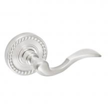 Fusion D-AF-B8-E-BRN-R - Paddle Lever with Rope Rose Dummy Single in Brushed Nickel - Right