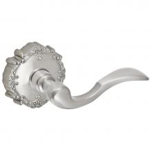 Fusion P-AF-C9-0-BRN-R - Paddle Lever with Round Victorian Rose Passage Set in Brushed Nickel - Right