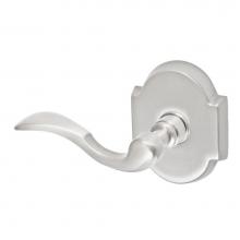 Fusion D-AF-E3-E-BRN-L - Paddle Lever with Beveled Scalloped Rose Dummy Single in Brushed Nickel - Left