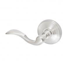 Fusion D-AF-F2-E-BRN-L - Paddle Lever with Cambridge Rose Dummy Single in Brushed Nickel - Left