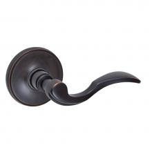 Fusion D-AF-F2-E-ORB-R - Paddle Lever with Cambridge Rose Dummy Single in Oil Rubbed Bronze - Right