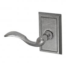 Fusion P-AF-S8-0-ATP-L - Paddle Lever with Shaker Rose Passage Set in Antique Pewter - Left