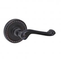 Fusion P-AG-B8-0-ORB-R - Rope Lever with Rope Rose Passage Set in Oil Rubbed Bronze - Right