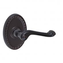 Fusion D-AG-B9-E-ORB-R - Rope Lever with Oval Rope Rose Dummy Single in Oil Rubbed Bronze - Right