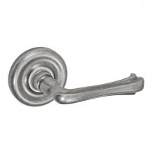 Fusion D-AH-A7-E-ATP-R - Claw Foot Lever with Contoured Radius Rose Dummy Single in Antique Pewter - Right