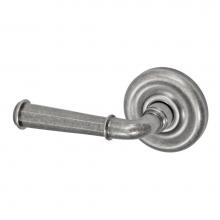 Fusion P-AN-A7-0-ATP-L - St Charles Lever with Contoured Radius Rose Passage Set in Antique Pewter - Left