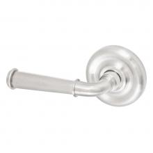 Fusion P-AN-A7-0-BRN-L - St Charles Lever with Contoured Radius Rose Passage Set in Brushed Nickel - Left