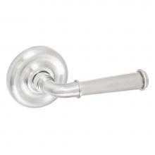 Fusion P-AN-A7-0-BRN-R - St Charles Lever with Contoured Radius Rose Passage Set in Brushed Nickel - Right