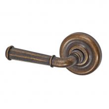 Fusion D-AN-A7-E-MDB-L - St Charles Lever with Contoured Radius Rose Dummy Single in Medium Bronze - Left