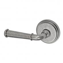 Fusion D-AN-B1-E-ATP-L - St Charles Lever with Stepped  Rose Dummy Single in Antique Pewter - Left