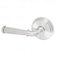 Fusion P-AN-B1-0-BRN-L - St Charles Lever with Stepped  Rose Passage Set in Brushed Nickel - Left