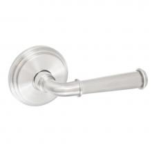 Fusion P-AN-B1-0-BRN-R - St Charles Lever with Stepped  Rose Passage Set in Brushed Nickel - Right