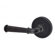 Fusion V-AN-B6-0-ORB-L - St Charles Lever with Beaded Rose Privacy Set in Oil Rubbed Bronze - Left
