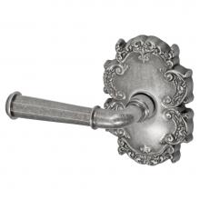 Fusion D-AN-C8-E-ATP-L - St Charles Lever with Victorian Rose Dummy Single in Antique Pewter - Left